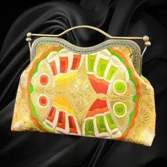 【No.771】着物リメイクバッグ、和風オリジナルバッグ、着物ショルダーバッグ