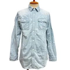 【OF THE NEIGE STYLE オブザネージュスタイル】USED加工 ダメージシャツ 長袖 44 ブルー 平成のサムネイル