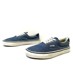 清涼感ある爽やかな1足！【VANS】バンズ ヴァンズ エラ シャンブレー ローカット スニーカー デニム シューズ お洒落 721454 クラシック カジュアル ブルー レディース 24.5cm/M42332UU