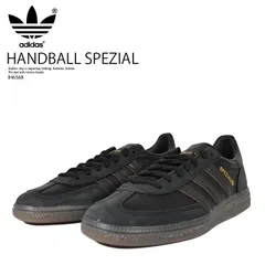 adidas (アディダス) HANDBALL SPEZIAL (ハンドボール スペツィアル) メンズ サイズ ローカット スニーカー カジュアル ストリート ローテク クラシック レトロ (ブラック/ブラウン/ガム) IH6568