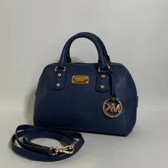 2601-206｜マイケルコース 2WAYハンドバッグ レザー ネイビー