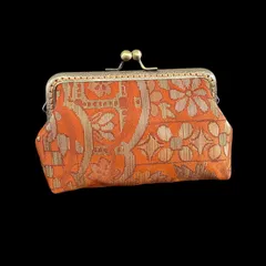 【No.291】着物リメイクポーチ、和風オリジナルポーチ(大)