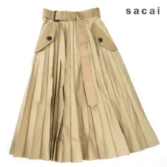 2026年最新】sacai カラー：ベージュ系 レディース ロング プリーツ
