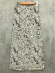 美品 SLY スライ RAM LEO SIDE BELT H/W アニマル柄 スカート size1/白系 ■◇ レディース