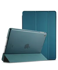ProCase iPad 9/8/7 ケース (2021 2020 2019) 半透明バックカバー スマートカバー 軽量 三つ折りスタンド iPad 10.2