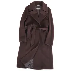 美品 マックスマーラ Max Mara コート ベルト付き ロングコート ウール
