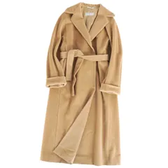 美品 マックスマーラ Max Mara コート ベルト付き ロングコート ウール