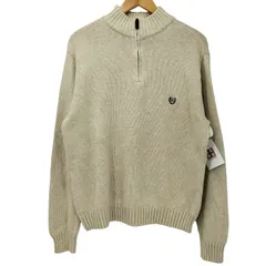 チャップス CHAPS ワンポイント 刺繍 ハーフジップ コットンニット メンズ import：L 