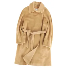 美品 マックスマーラ Max Mara 白タグ ロングコート ウール カシミヤ
