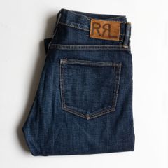 RRL USA製 ボタンフライ 30×34 Vステッチ チェーンステッチ 美品