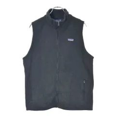 patagonia パタゴニア ベターセーター フリースベスト アウトドア ブラック(メンズ XL)中古 古着 X2951