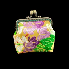 【No.302】着物リメイクポーチ、和風オリジナルポーチ(小)