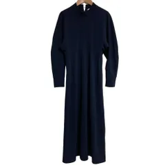 美品 GREEN LABEL RELAXING グリーンレーベルリラクシング ユナイテッドアローズ ジョーゼット フォルム ワンピース ネイビー レディース 古着 中古 USED