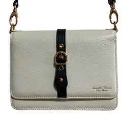 新品同様 Samantha Thavasa Petit Choice サマンサタバサ プチチョイス ロッティバッグ レザー ショルダーバッグ ホワイト レディース 古着 中古 USED