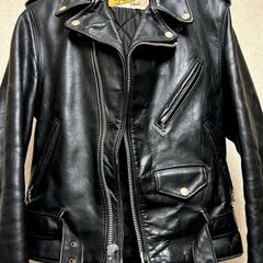 厳選コレクト80,sモデルSchottバイカータグ618US茶芯ライダース36