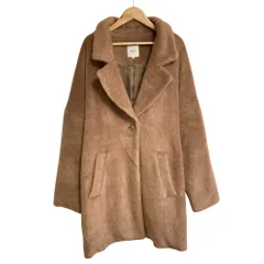 美品 BEAMS HEART ビームスハート ボアコート M キャメル レディース 古着 中古 USED