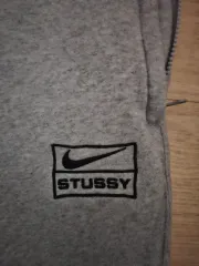 ナイキ x ステューシー ナトゥーシー NRG フリース グレー パンツ S