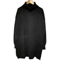 未使用 JOURNAL STANDARD ジャーナルスタンダード ウール混 ミラノ タートルネック ワイド プルオーバー F ブラック レディース 古着 中古 USED