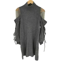 スナイデル snidel シースルーショルダーミニニットワンピース レディース ONE SIZE 