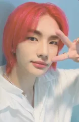 StrayKids NACIFICコラボ Hyunjin トレーディングカード 青背景