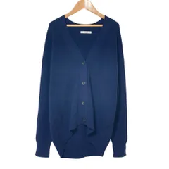 美品 BEAUTY&YOUTH ビューティ＆ユース ニットカーディガン ネイビー レディース 古着 中古 USED
