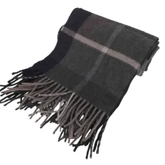フェアファクス FAIRFAX チェック柄 フリンジ カシミヤ100％ マフラー レディース 表記無 