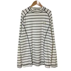 良品 Callaway キャロウェイ ボーダー ストレッチカットソー 3L ブラック ホワイト メンズ 古着 中古 USED