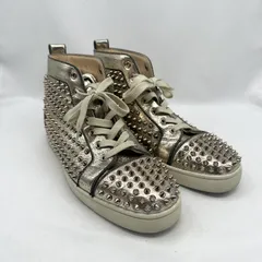 クリスチャンルブタン スパイクスタッズ ハイカット スニーカー メンズ 28cm