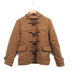 ビームスハート BEAMS HEART ダッフルコート ショート フード ウール シンプル 0 ブラウン 茶 /KT15