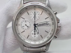 【54577】 ★ セイコー SEIKO 7T92-0BA0 クロノグラフ クォーツ 腕時計 不動 ジャンク品