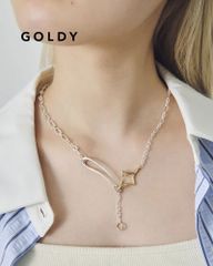 GOLDY ゴールディ デュオ リンク チェーン トゥインクル ネックレス 3250905【メール便可】