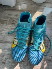 ナイキ ズーム マーキュリアル スーパーフライ 9 エリート KM FG バルティック ブルー 白