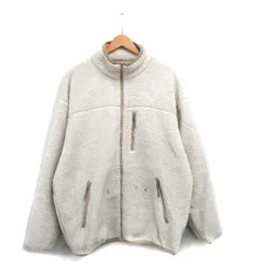 ビームスハート BEAMS HEART ボア ブルゾン ジャンパー ジップアップ シンプル L アイボリー 白 /KT22