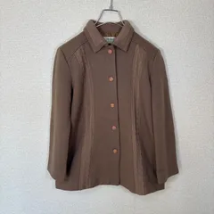 【希少・昭和レトロ】Rollina ヴィンテージ 襟付きジャケット モカブラウン