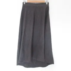美品 23AW Spick＆Span スピックアンドスパン フレアニットスカート 23060200539040 38 グレー レディース 古着 中古 USED