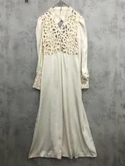 Lily Brown リリーブラウン LWFO221066 カットワークサテンドレス ワンピース size１/オフホワイト ■■◎レディース