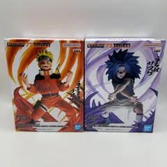 NARUTO　２点セット　72series 26&27 VIBRATION STARS　UZUMAKI NARUTO＆UCHIHA SASUKE　うずまきナルト＆うちはサスケ プライズ　フィギュア　バンダイ　バンダイナムコ　バンプレスト　（ME28-3518）