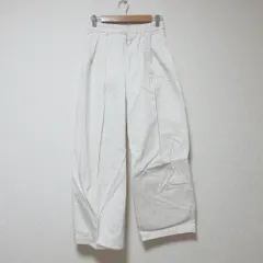 良品 23SS JOURNAL STANDARD ジャーナルスタンダード レサージュ タックワイドパンツ 38 アイボリー レディース 古着 中古 USED