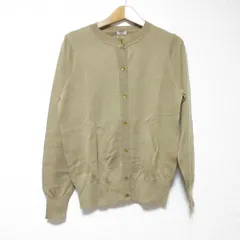 未使用 IENA イエナ ウール クルーネック ニット カーディガン F キャメル レディース 古着 中古 USED