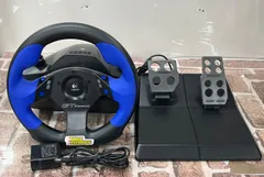 ▽Logicool　ロジクール　PlayStation2用　ステアリングコントローラー　Logicool GT FORCE　LPRC-10000　動作未確認　10464のサムネイル