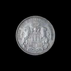 デ*ン様 1907年 ドイツ帝国 ハンブルク 5マルク銀貨 - メルカリ