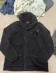 ダブルアールエル ブラック RRL カーディガン L