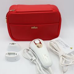 Braun 脱毛器 ホワイト レッドケース - メルカリ