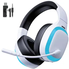 ゲーミングヘッドセット ワイヤレス ゲーミングヘッドホン PS5 ヘッドセット ｜Bluetooth 5.3 / 2.4GHz USB/Type-C/有線接続｜7.1chサラウンド・超低遅延＜20ms｜ノイズキャンセリングマイク・50mmドライバー｜ ...