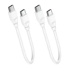 タイプc ケーブル 短い 【0.3m/2本セット】 ctocケーブル 60W 急速充電 PD対応 高速データ転送 たいふc 高出力 TPE素材 iPhone17 16 15シリーズ /iPad Pro Air/Macbook/Xperia/AQUOS ...