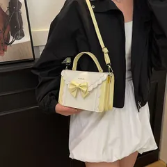 ショルダーバッグ  リボン 手提斜め掛けバッグ  カジュアル 通学 通勤 旅行 シンプル カジュアル 収納 小物整理に便利