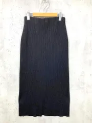美品 Spick & Span スピック＆スパン 定価11000円 ラメリブニットタイト スカート size38/黒  ■■ レディース