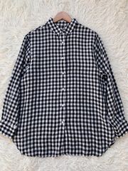 ☆Rene ギンガムチェックブラウス 花柄ボタン タグ付き新品 36 - メルカリ