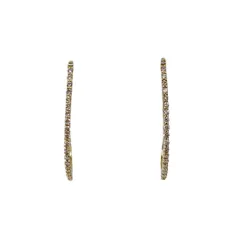 K18YG ダイヤモンド フープピアス D0.20ct レディース【新品】(JD-MU-5188)