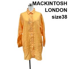 美品 マッキントッシュロンドン リネン シアーシャツ ブラウス 